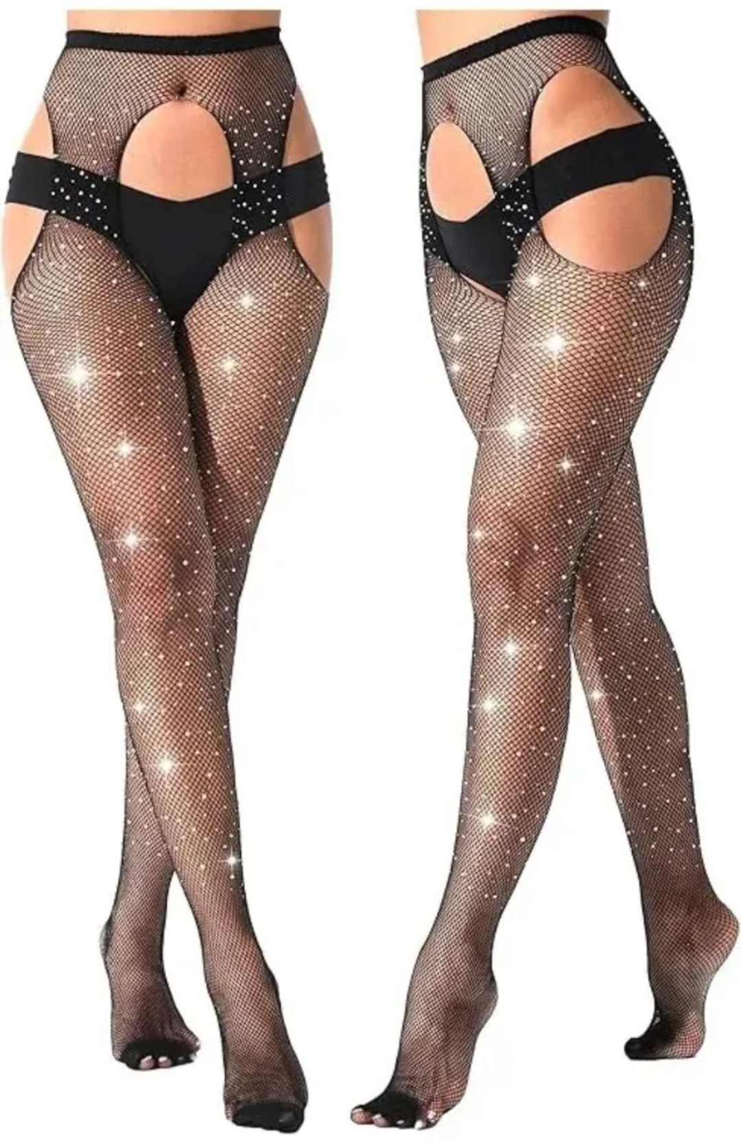 Portaligas/3 Agujeros Red con Brillo/red con Strass - Imagen 2