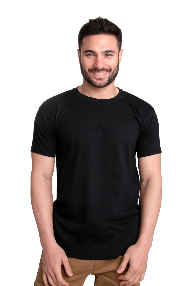 Remera Manga Corta Lisa Algodón Cardado - Imagen 3