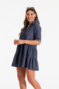 6042 Vestido Camisero Fluido - Miniatura 2