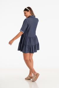 6042 Vestido Camisero Fluido - Miniatura 4