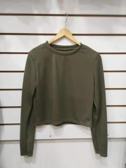 Remeras Crop de Lanilla