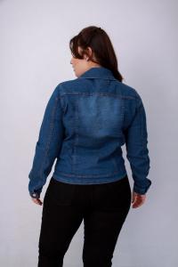 9501 Campera Plus Size Azul - Miniatura 3