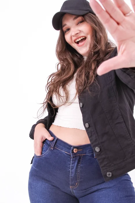 9502 Campera Plus Size Negra