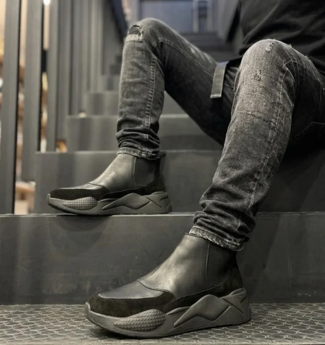 Bota Liverpool Vacuno Negro Oferta Efvo. en Locales sin Cambios