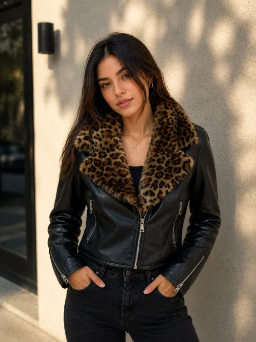 Cuero Animal Print Desmontable