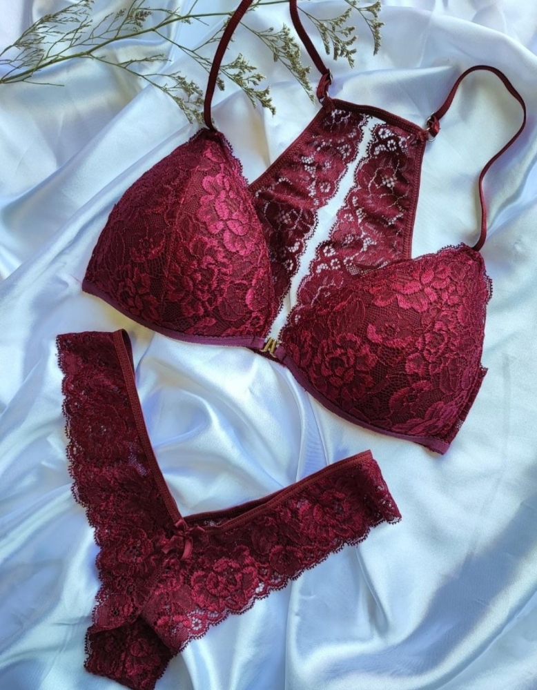 Art 800 Conjunto Triángulo Sof sin Aro sin Push Up con Prededor con Scote - Imagen 2