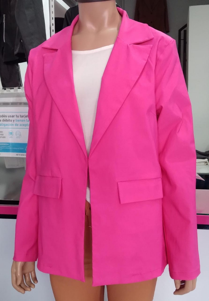 Blazer Largo Bengalina con Bolsillos - Imagen 3
