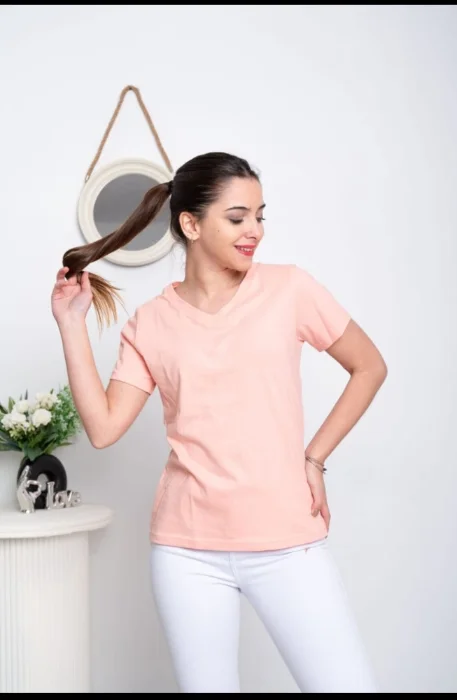 Remeras Algodón en V
