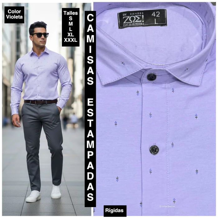 Camisa Estampadas Semi Entalladas