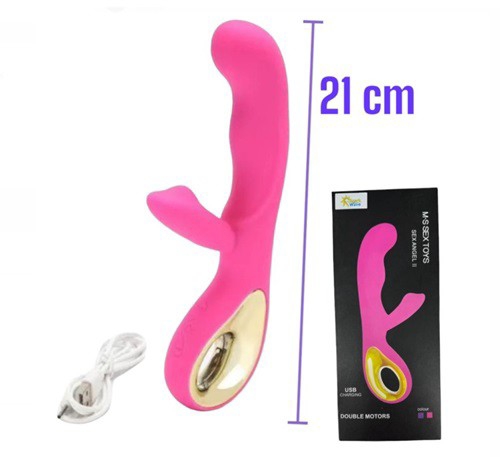 Vibrador Masajeador de Clitoris Recargable Rígido 21cm - Imagen 1