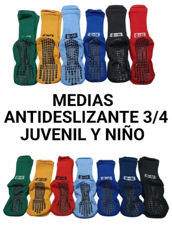 Medias Antideslizantes 3/4 Juvenil y Chico