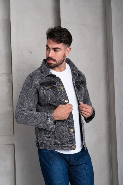 Campera Gris de Hombre