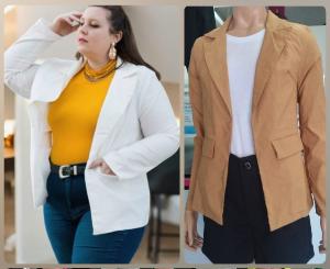 Blazer Largo Especial con Bolsillos