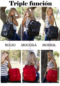 Mochila  Morral Cartera Triple Función Andylu Accesorios - Miniatura 7