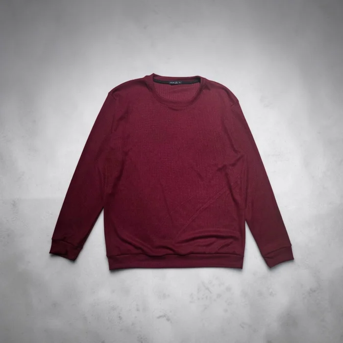 Sweaters Waffle Bordo