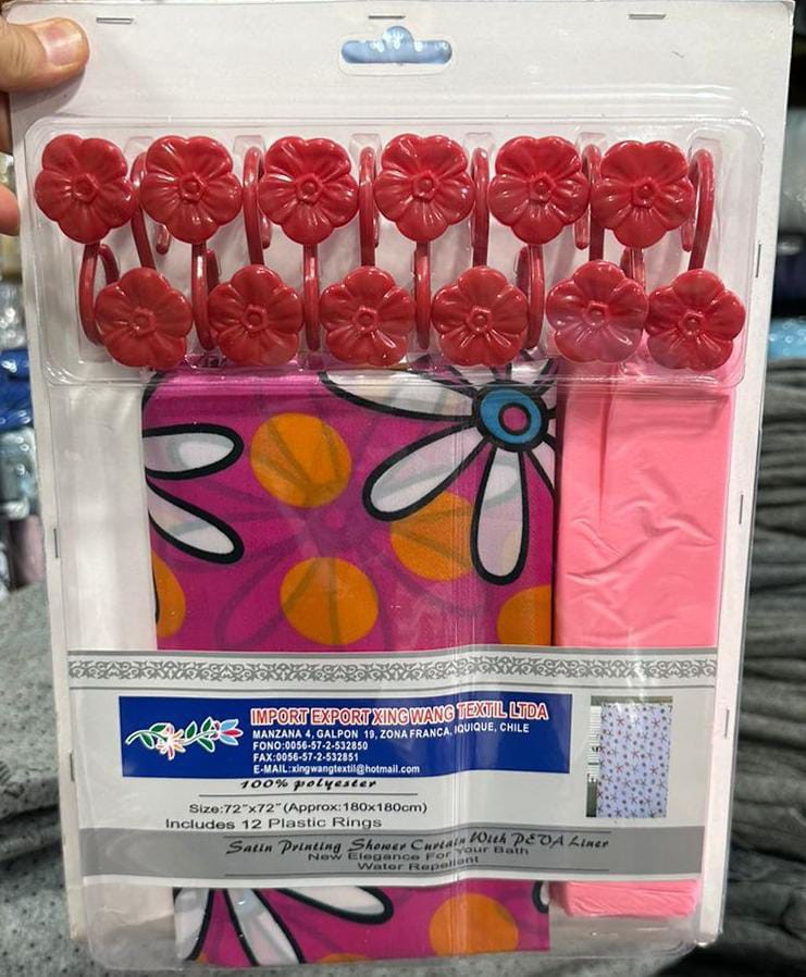 Set de Cortinas de Baño, 3 Piezas Estampados - Imagen 7