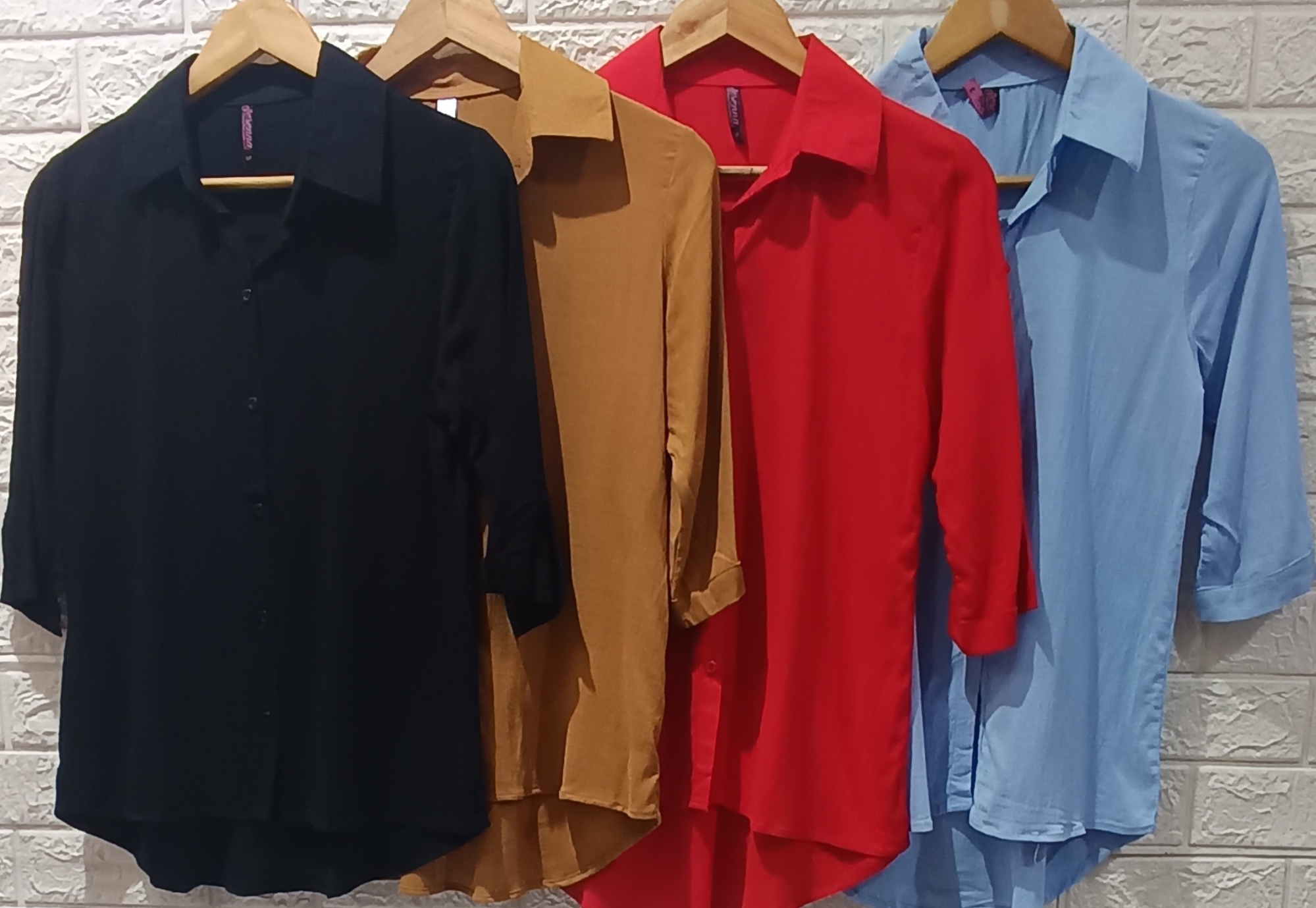 Camisa Clásica 3/4 Lino con Spandex - Imagen 5
