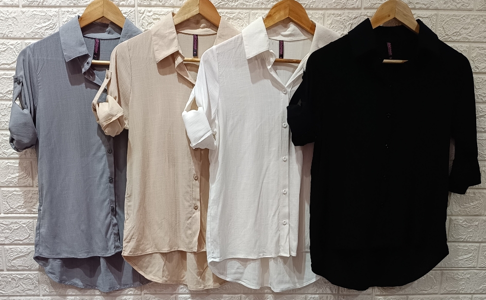 Camisa Clásica 3/4 Lino con Spandex - Imagen 4