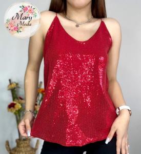 Musculosa Lentejuela Brillo - Miniatura 2