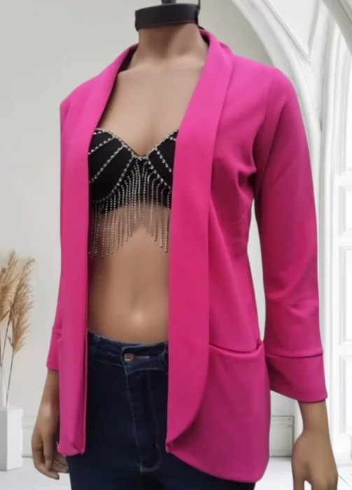 Blazer Crep Manga Larga