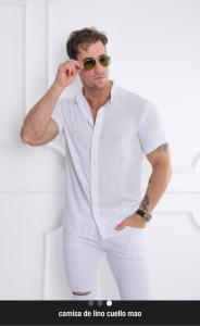 Lino. con Spandex. Camisas