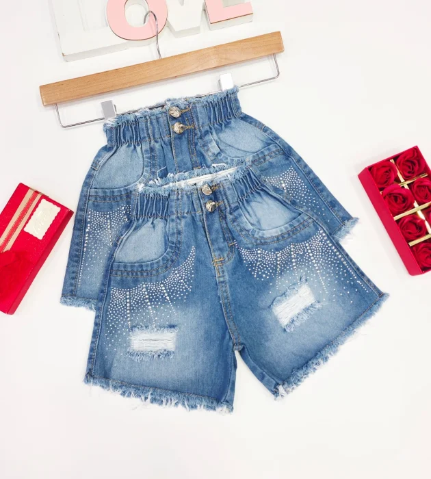 Short Mom C/elástico Niña
