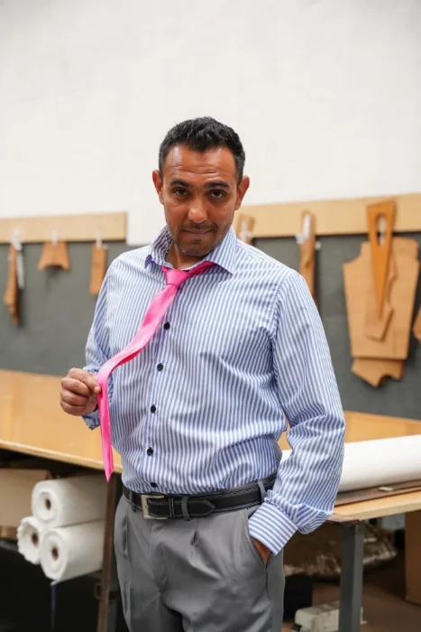 Camisa de Vestir Cuello Italiano