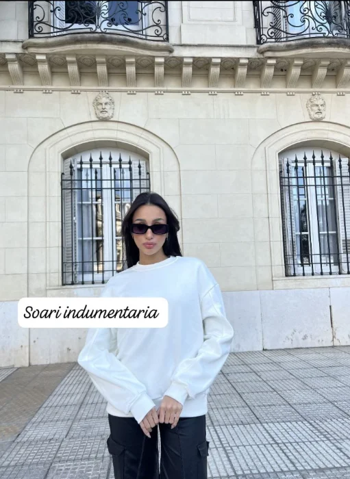 Buzo Frisa Peinada Oversize