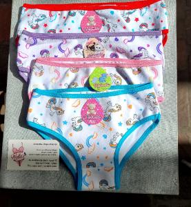 Bombacha de Nena Estampado Algodón Lycra Surtido 1 al 4