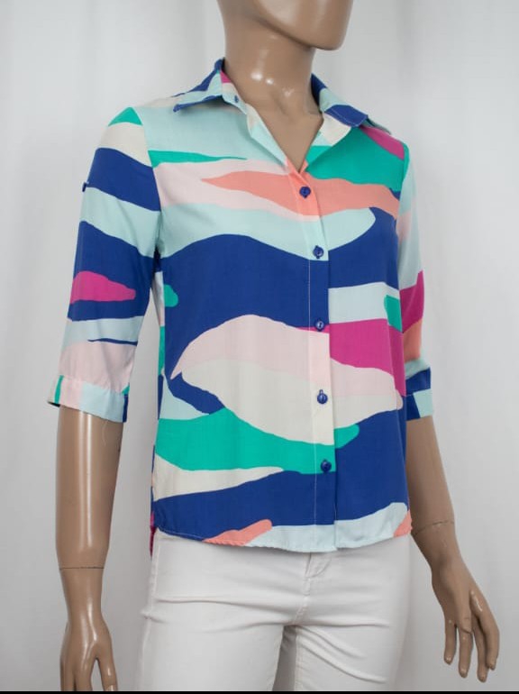 Camisas Clásicas Manga 3/4 Estampadas - Imagen 2
