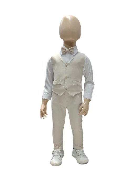 Conjunto de Bautismo/fiesta Beige