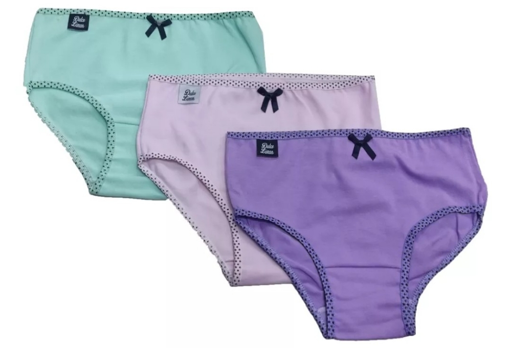 Docena Bombacha de Nena Algodón y Lycra Premium Dulce Limon - Imagen 6