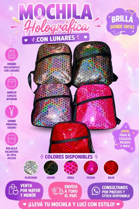 Mochila Charol