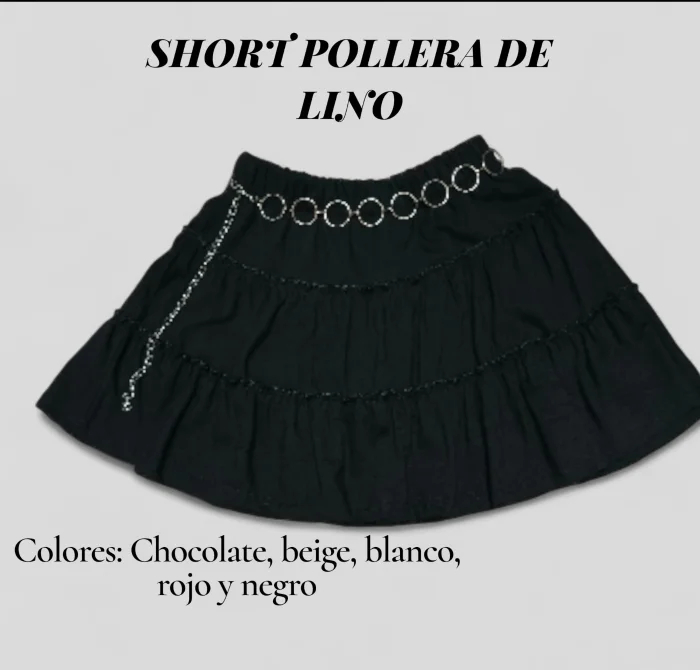 Short Pollera Lino Prox Ingreso