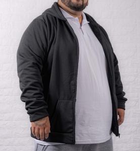 Campera  Jersey con Piel Talle Especial