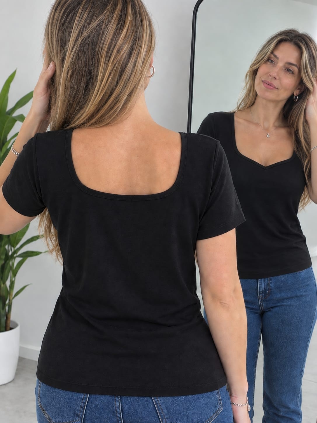 Remera 2en1 X Talles- Modal Viscosa - Imagen 1