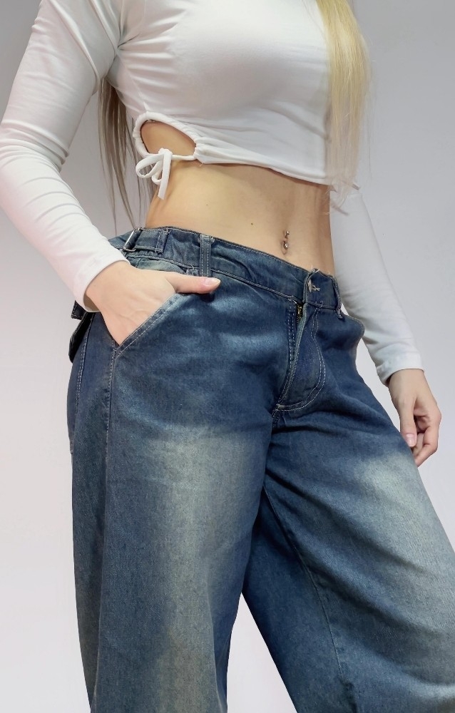 Jean Baggy Óxido  Regulador Dama - Imagen 6