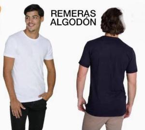 Remeras de Algodón Peinado Lisas