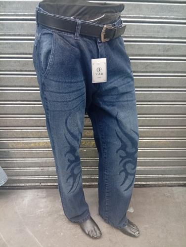 Baggy Jean Hombre Diseño Tribal Azul - Miniatura 5