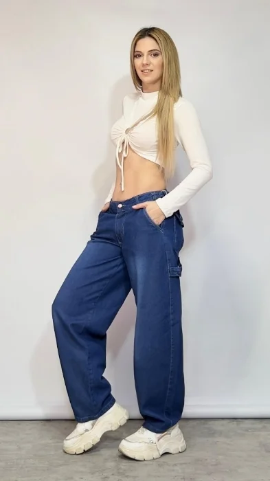 Jean Baggy Azul Regulador Dama