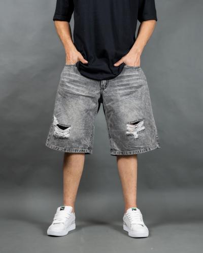 Bermuda Jean Baggy Rotura Hombre - Miniatura 4