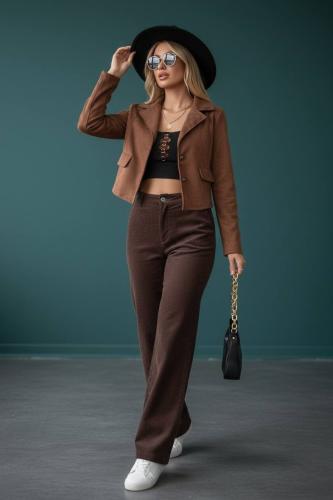 Campera Corina de Sued Gamusado - Miniatura 3
