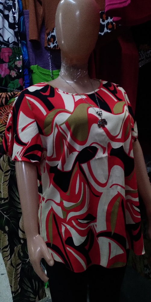 Remeras de Lino Estampado Talles Especiales - Imagen 2