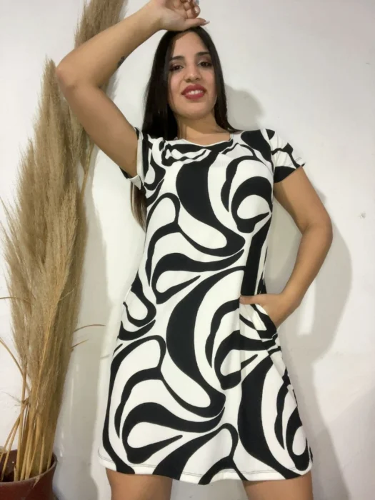 Vestidos Estampados C/evase