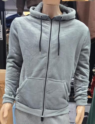 Campera Corderoy con Piel