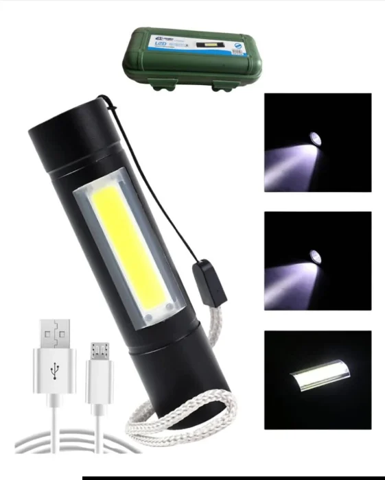 Linterna Doble Camping Recargable Zoom