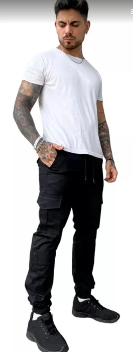 Jogers Cargo Gabardina