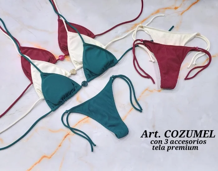 Bikinis Art Cozumel (3 Accesorio Tela Premium)