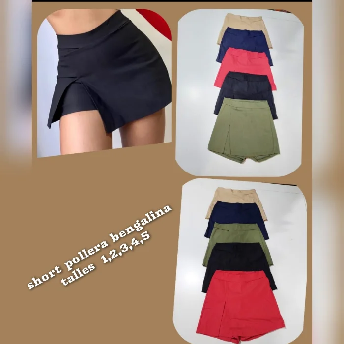 Short Pollera Bengalina Disponible