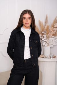 'art 404' S al Xl Campera Negra "rose" - Miniatura 1